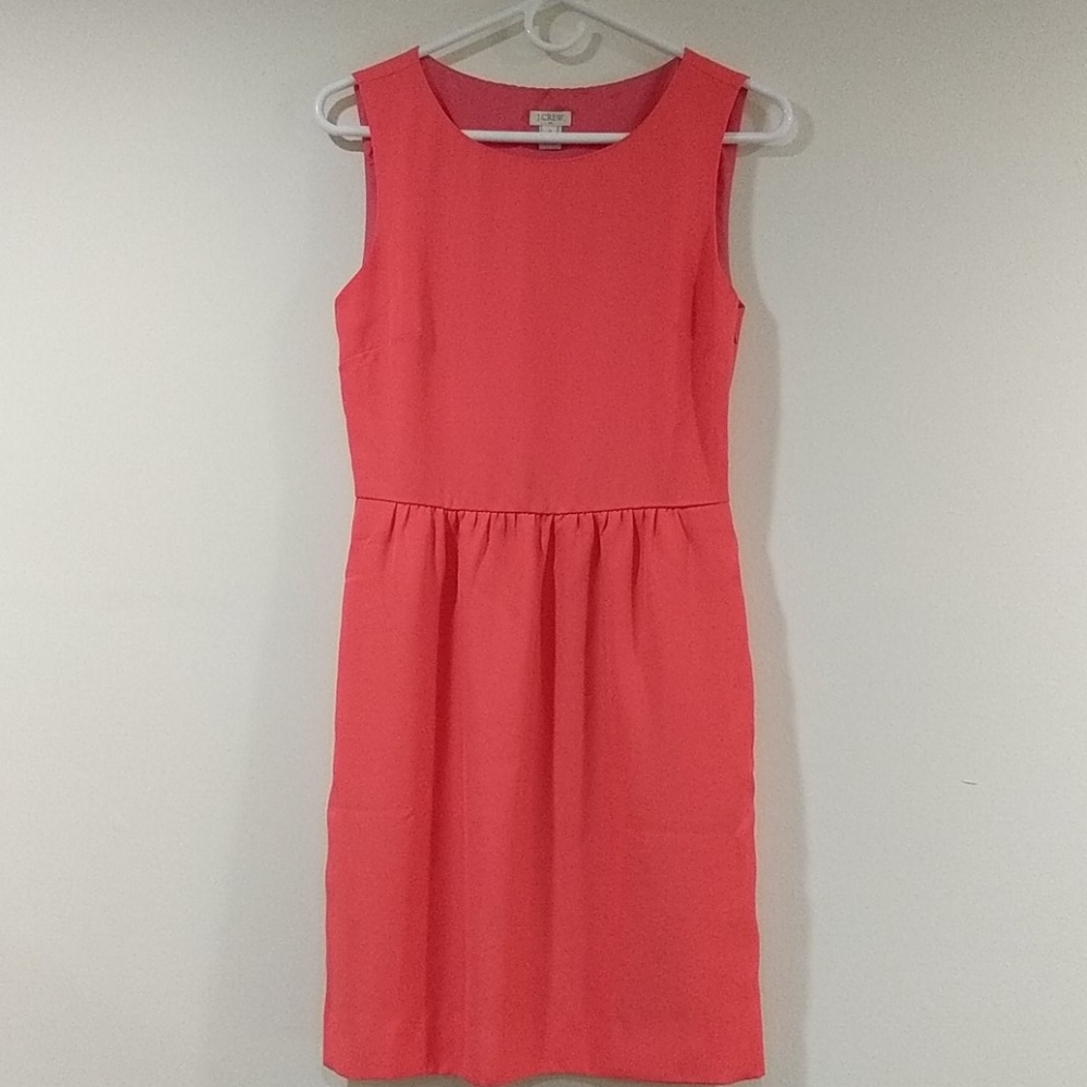 Salmon colored J. Crew dress